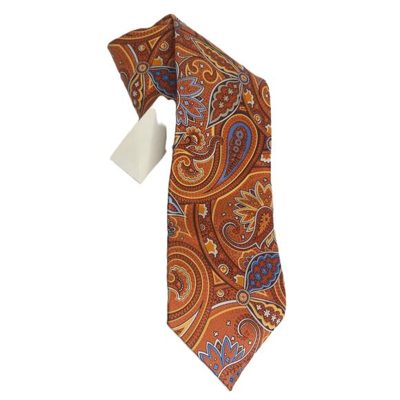 Geoffrey Beene Crysler Paisley Silk Handmade Tie New - Picture 3 of 7